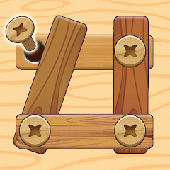 Wood Puzzle: Nuts & Bolts（ウッドパズル: ナッツ＆ボルト）STEPクリア（Android）のポイントサイト比較